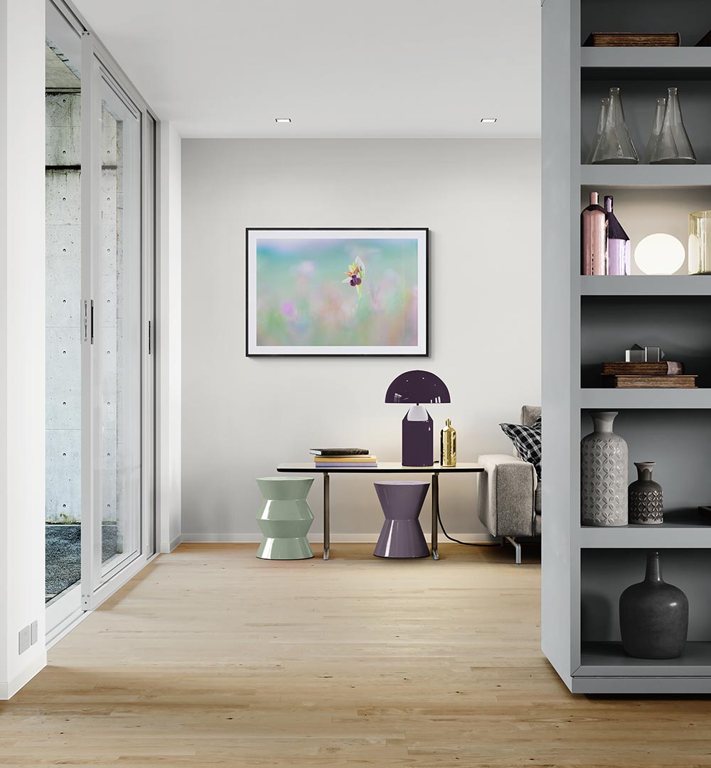 Suggestion de présentation de ce tirage d'art, pastel et très doux